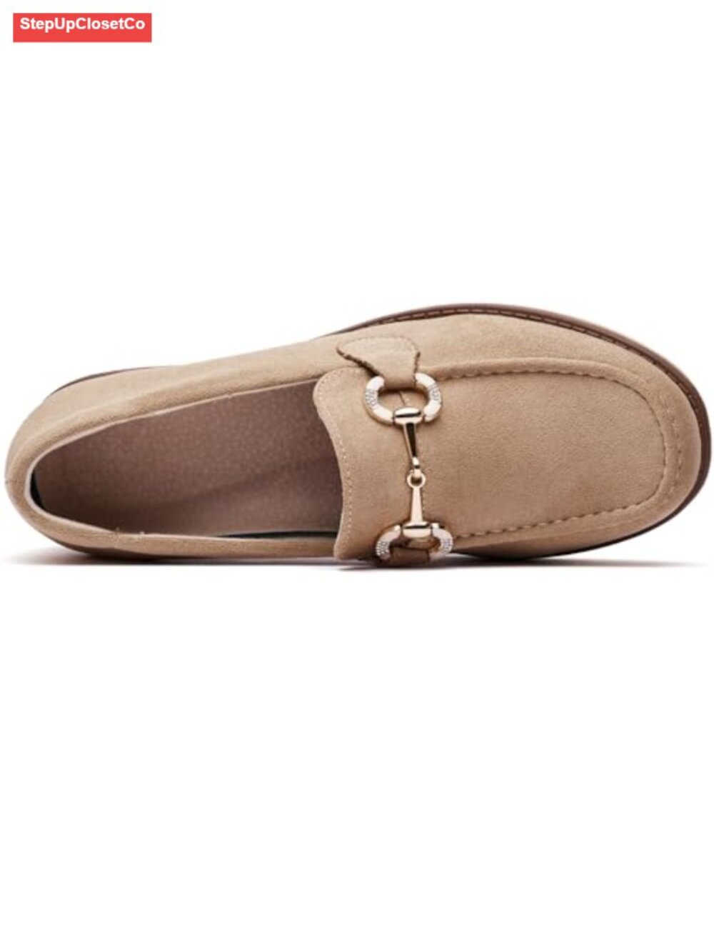 Women's Platform Chunky Loafers Slip-On Casual Dressy Shoes Lug Sole - Picture 5 of 5